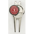 Modern Divot Tool/ Money Clip w/ 1" Die Struck Soft Enamel Ball Marker